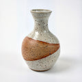 Speckled white bottle vase