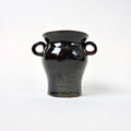 Small black vase with handles